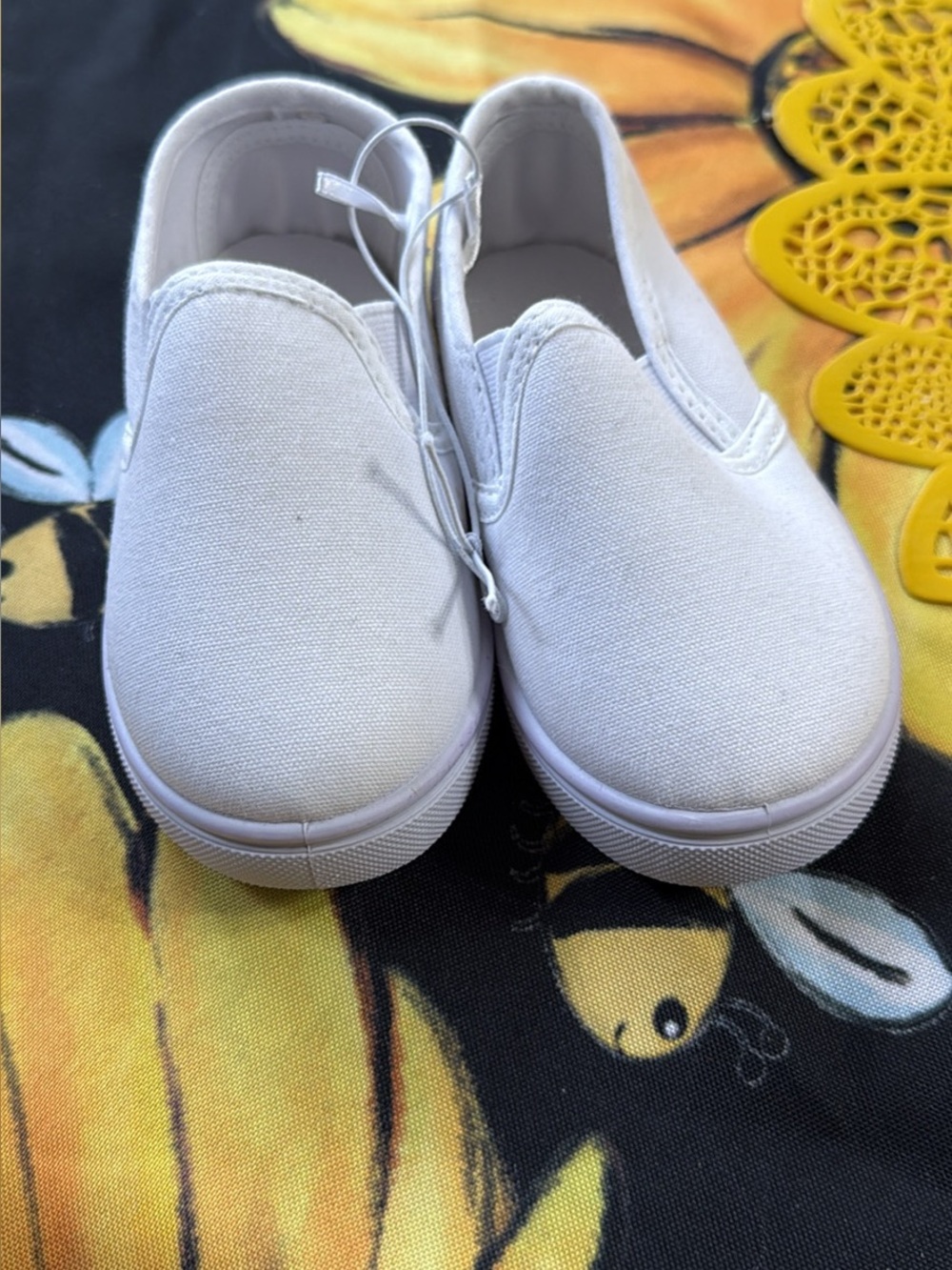 Kids Slip-On Canvas Shoes - White